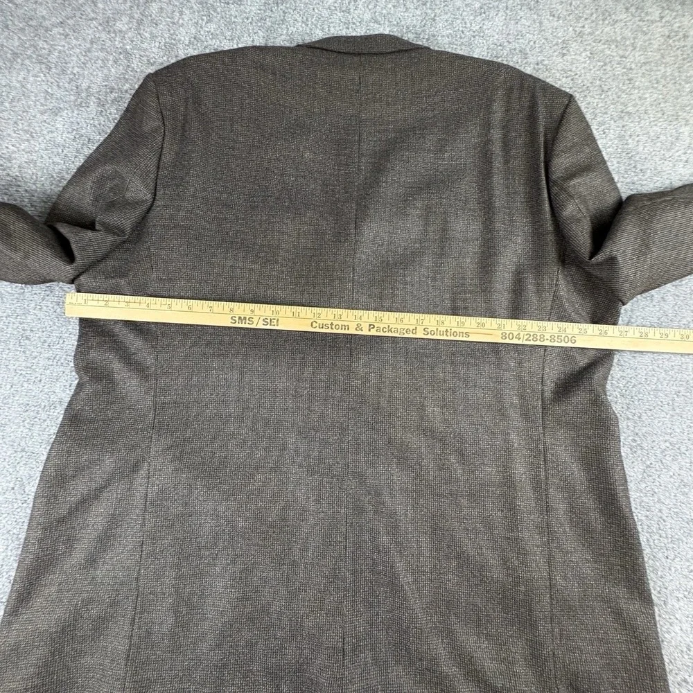 Vintage 90s Roberto Villini Collezione Blazer Men's 50R Brown Lambswool Tweed